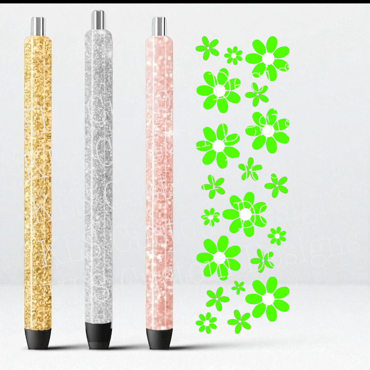 Summer Daisies UV DTF Pen Wrap