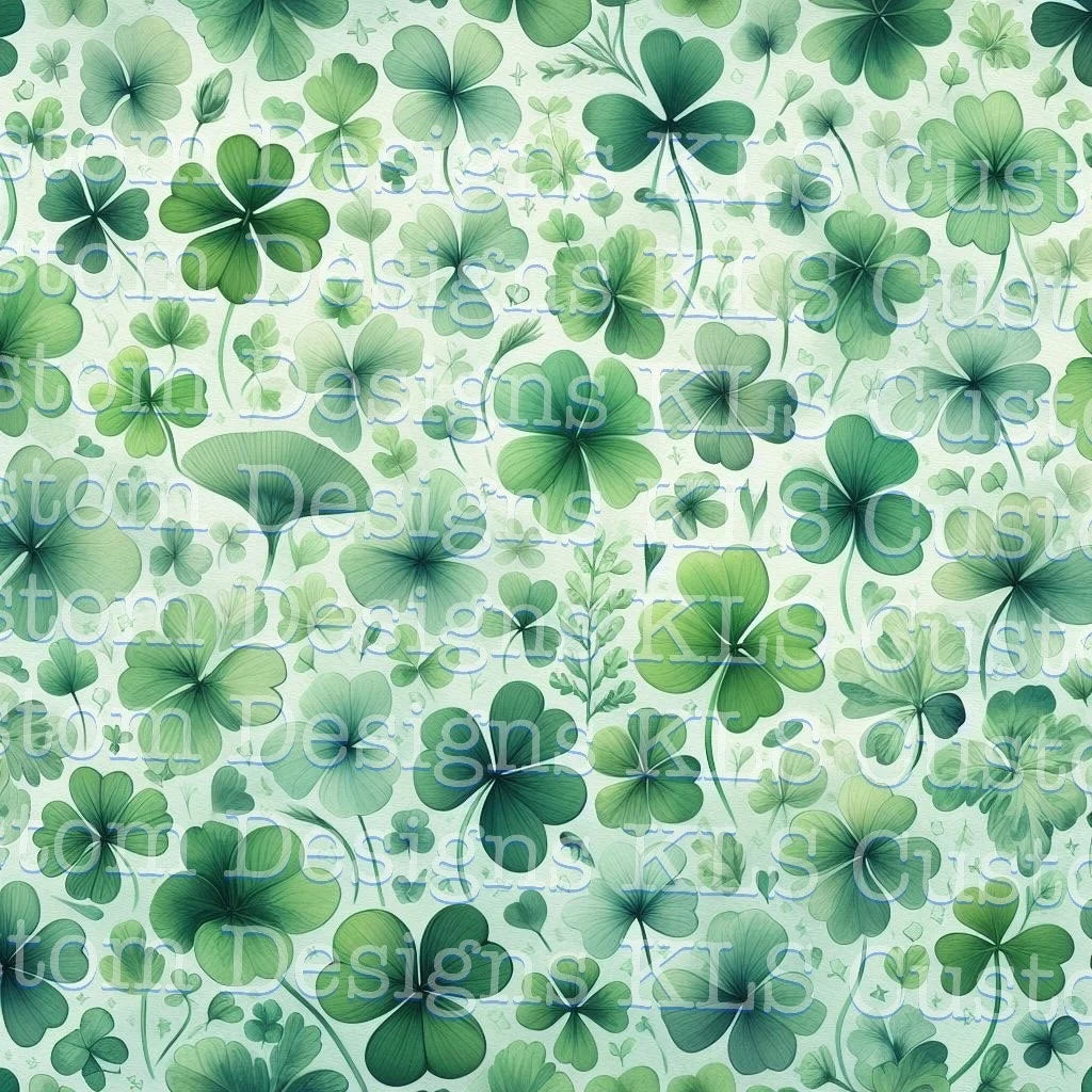 Clover Watercolor 20 Oz Skinny Permanent Vinyl