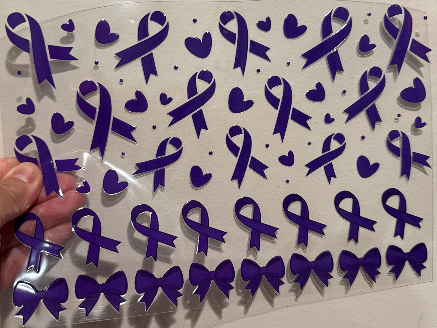 20P Cancer Awareness Ribbons Clip Sheet - This sheet is intended to be cut up and placed using your own creative style.