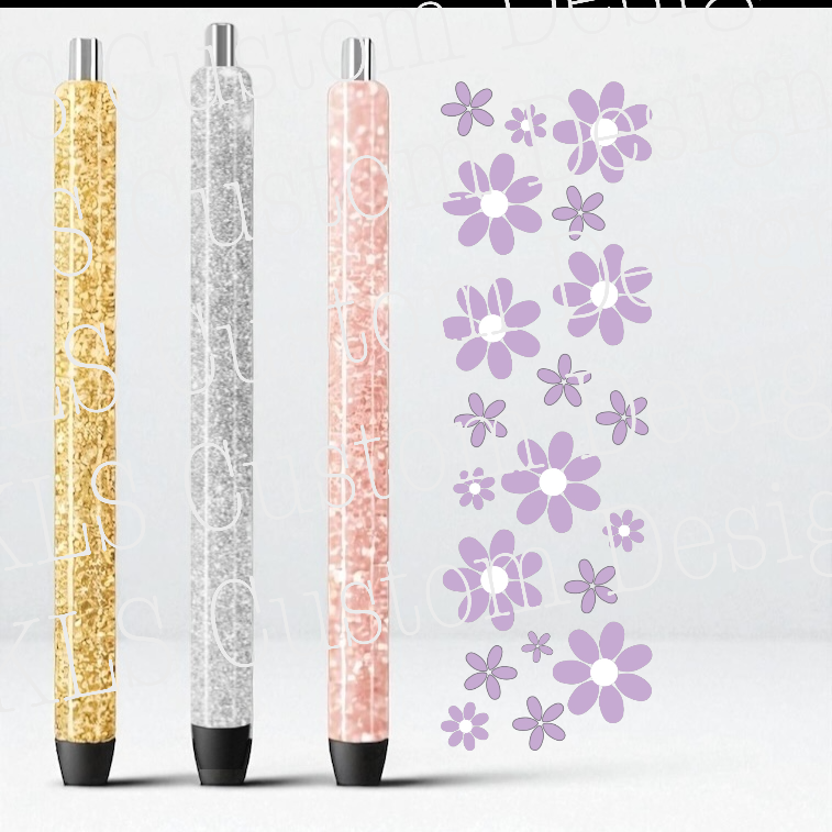Summer Daisies UV DTF Pen Wrap