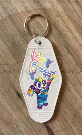 Keychain 90’s Panda UV DTF Decal