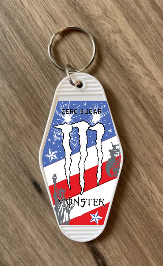 Keychain American Caffeine UV DTF Decal