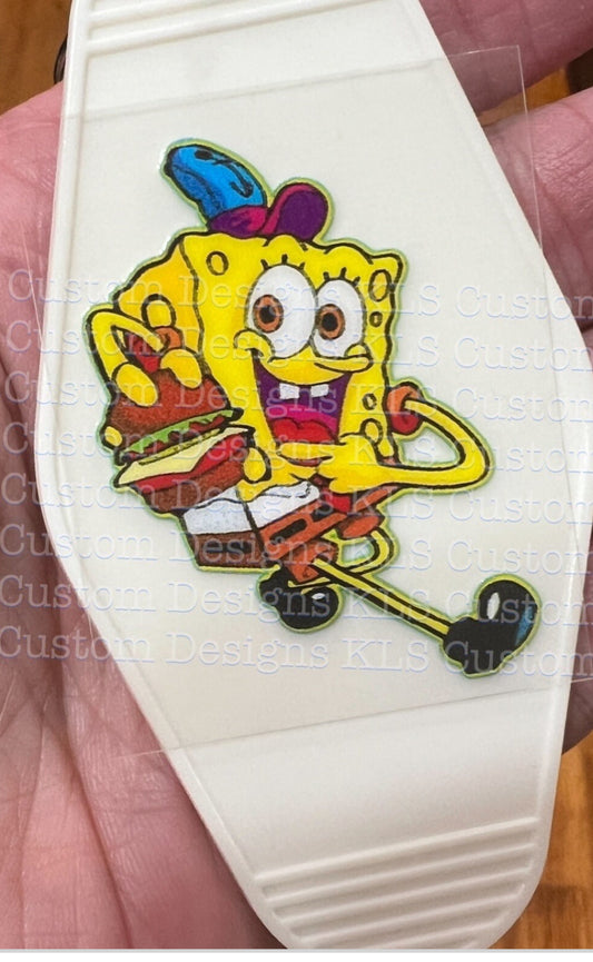 Keychain Burger UV DTF Decal
