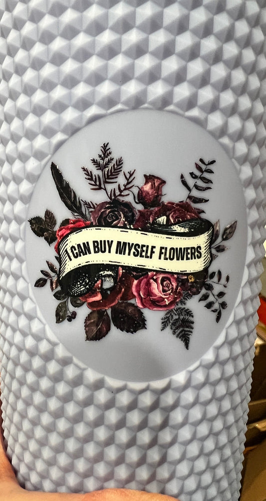 Mini Buy Myself Flowers UV DTF Decal