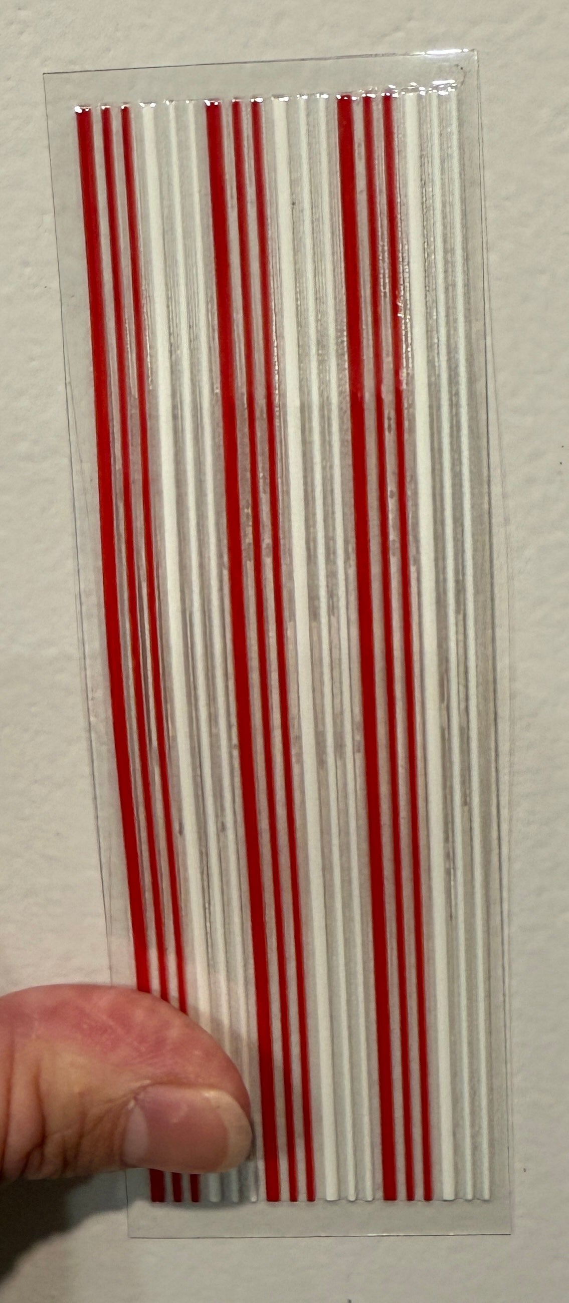 16P Peppermint Stripes UV DTF Pen Wrap