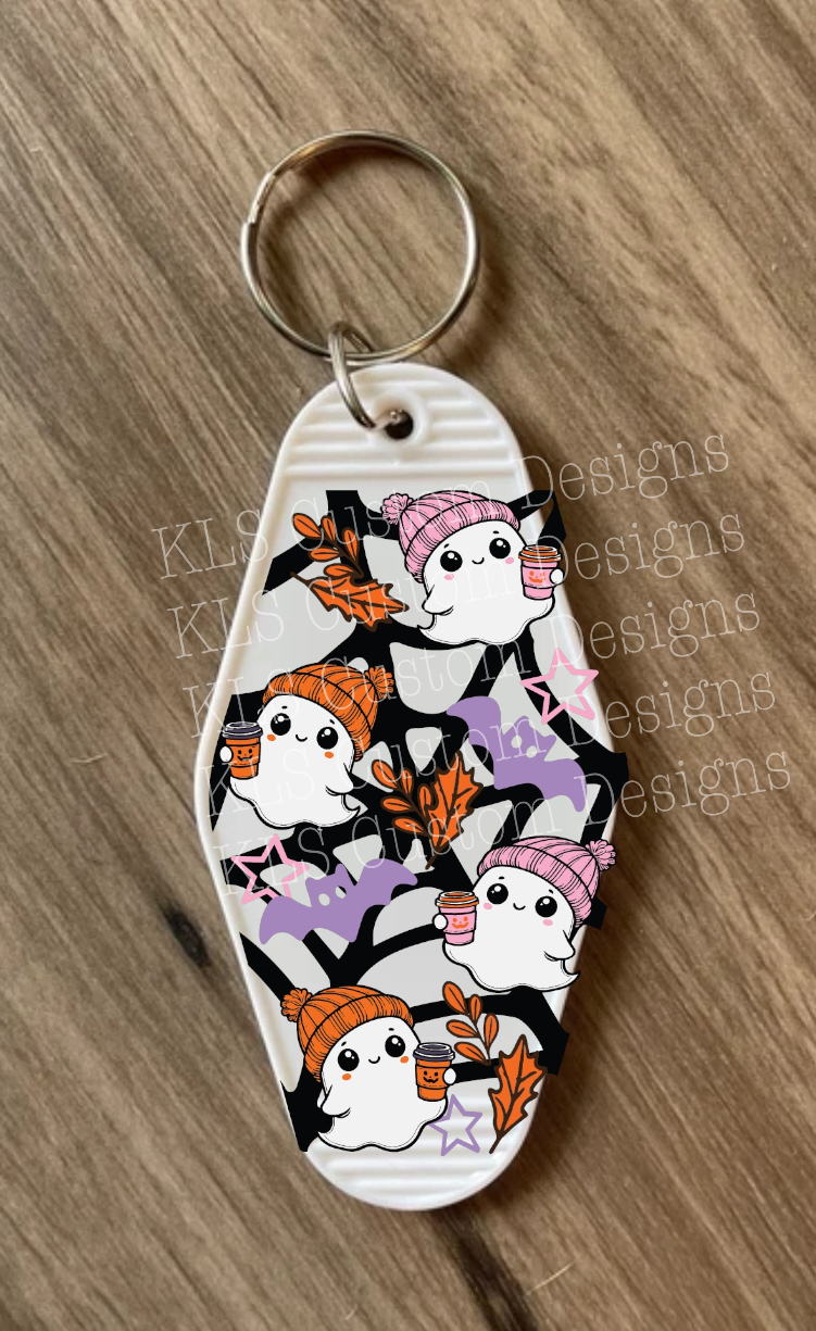 Cute Ghost Coffee UV DTF Decal