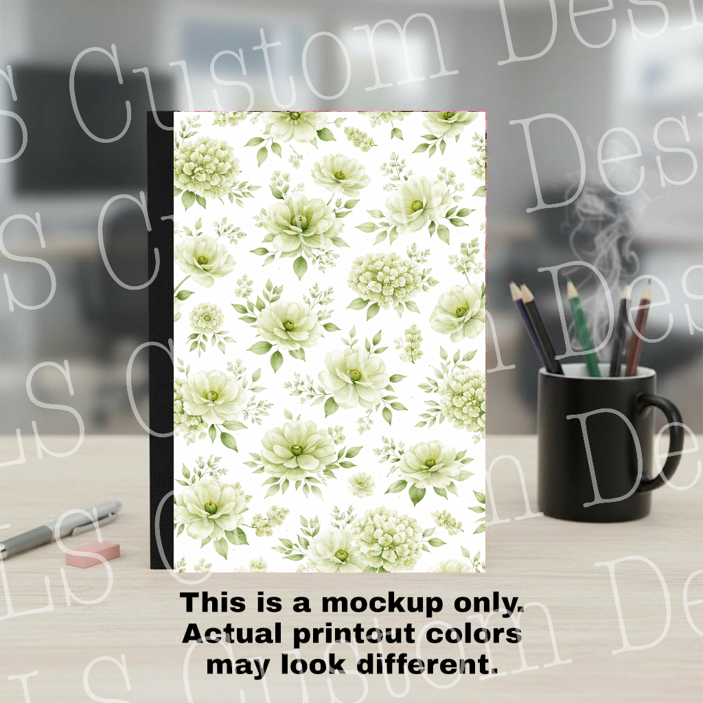 Composition Notebook Cover and Matching Back Permanent Vinyl