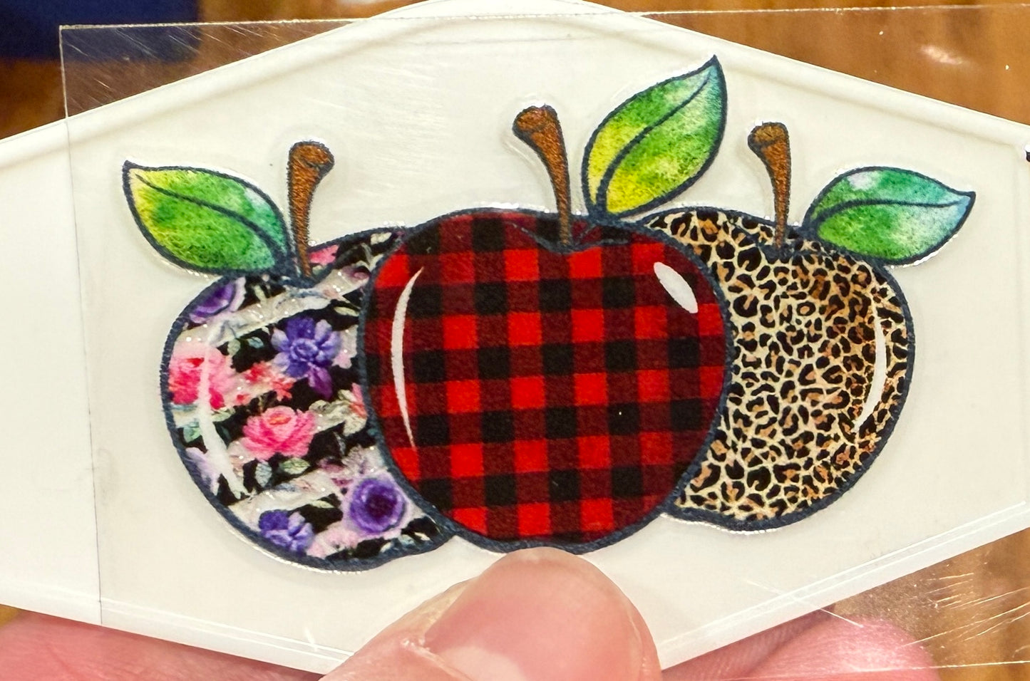 Keychain Teacher Front And Back Set UV DTF Decal