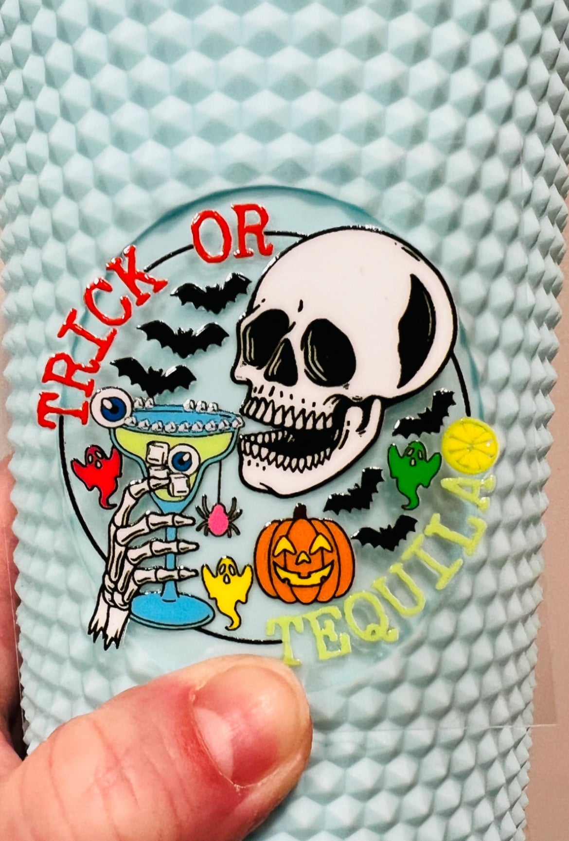 Mini Trick Or Tequila 2” UV DTF Decal