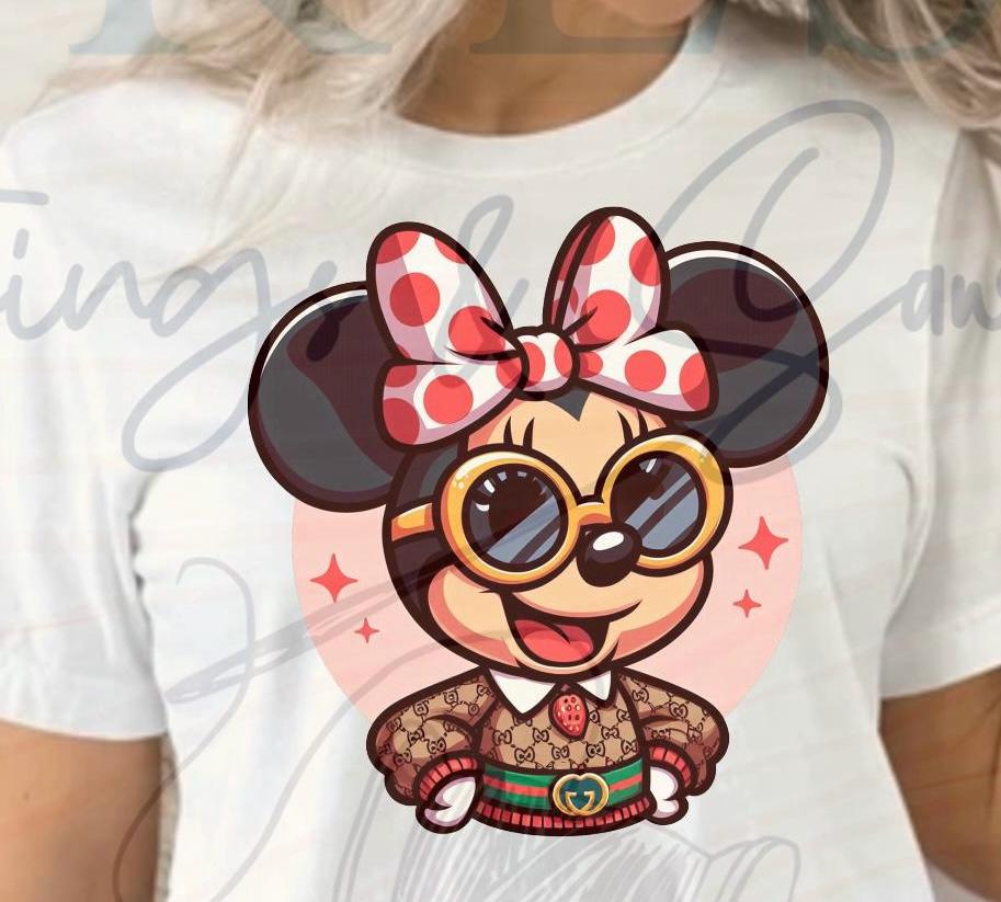 Designer Mouse Ready To Press DTF Print