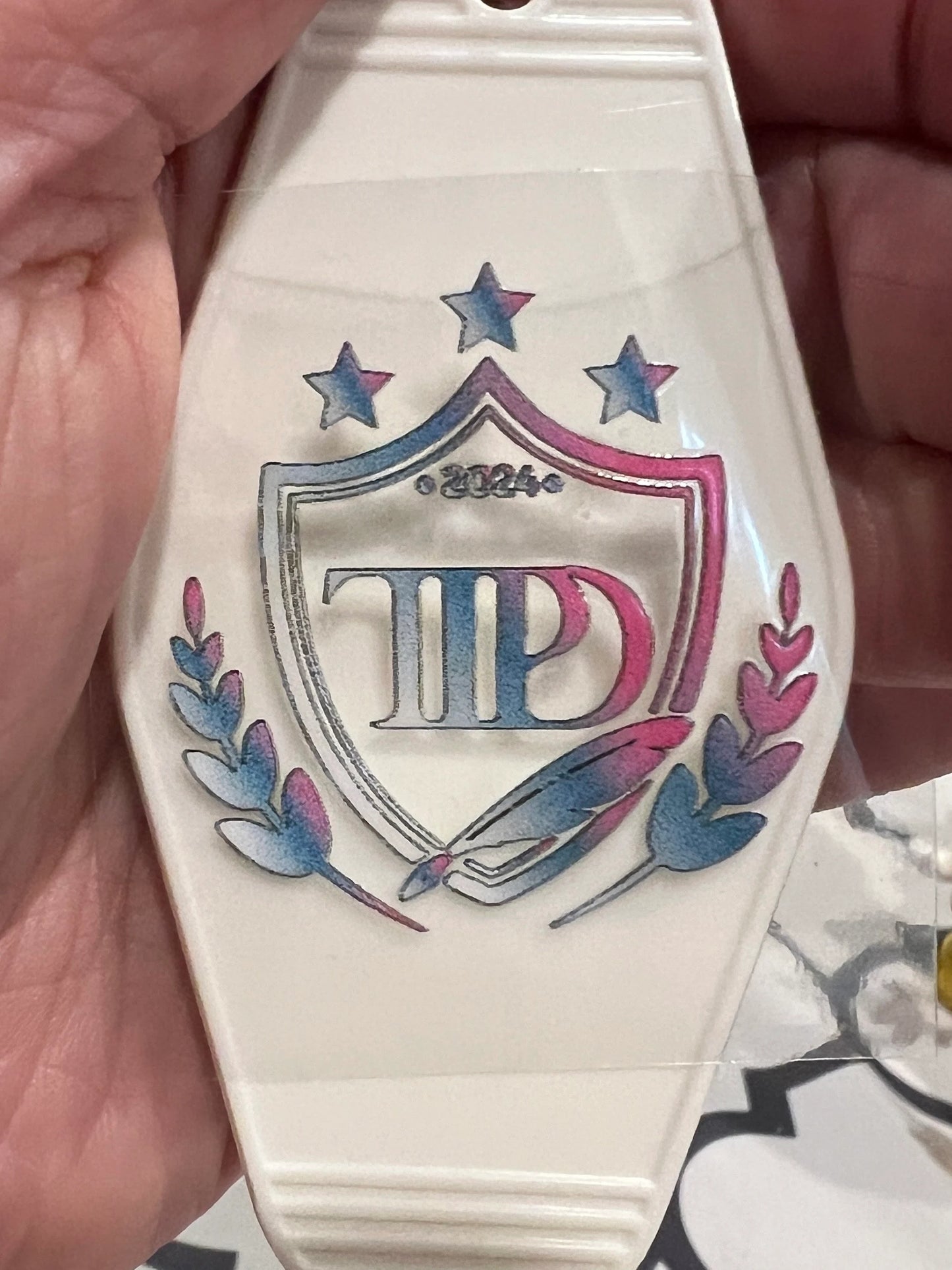 Keychain Poet Colors  UV DTF Decal
