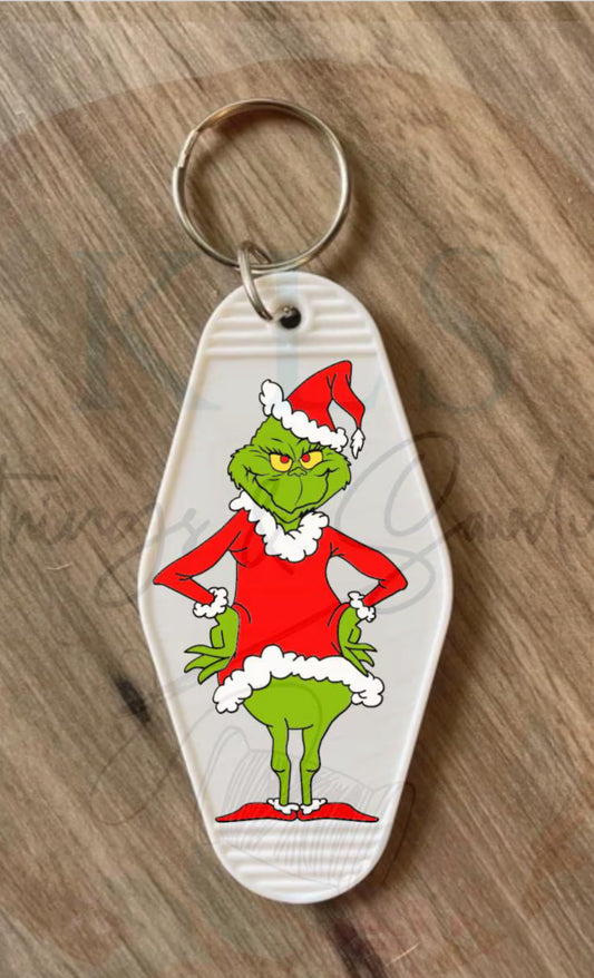 Keychain Christmas Man UV DTF Decal