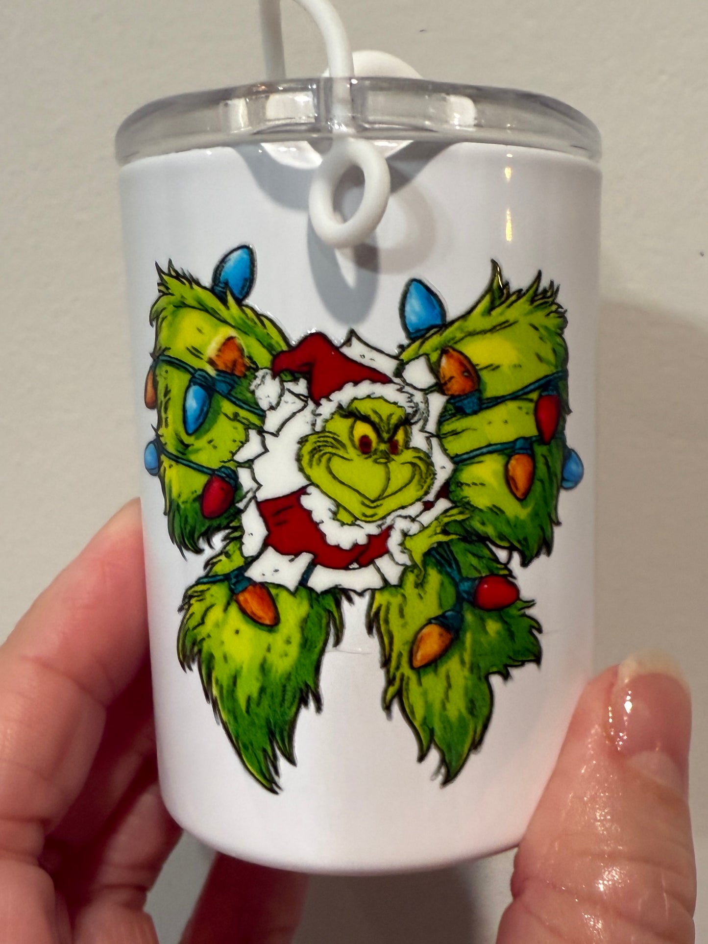 Mini Grouch Furry Bow Grouch Front And Back Set  2” Decal