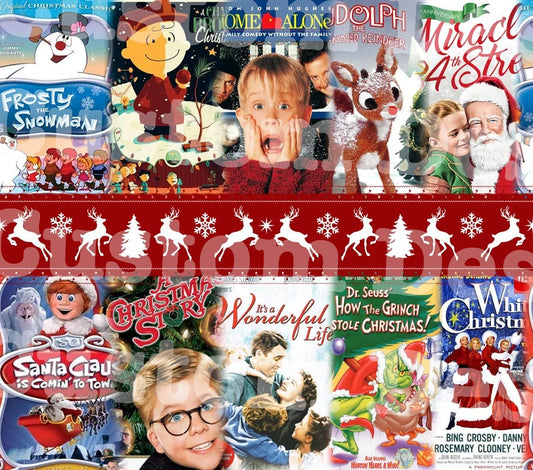 Retro Christmas Shows 20 Oz Skinny Permanent Vinyl