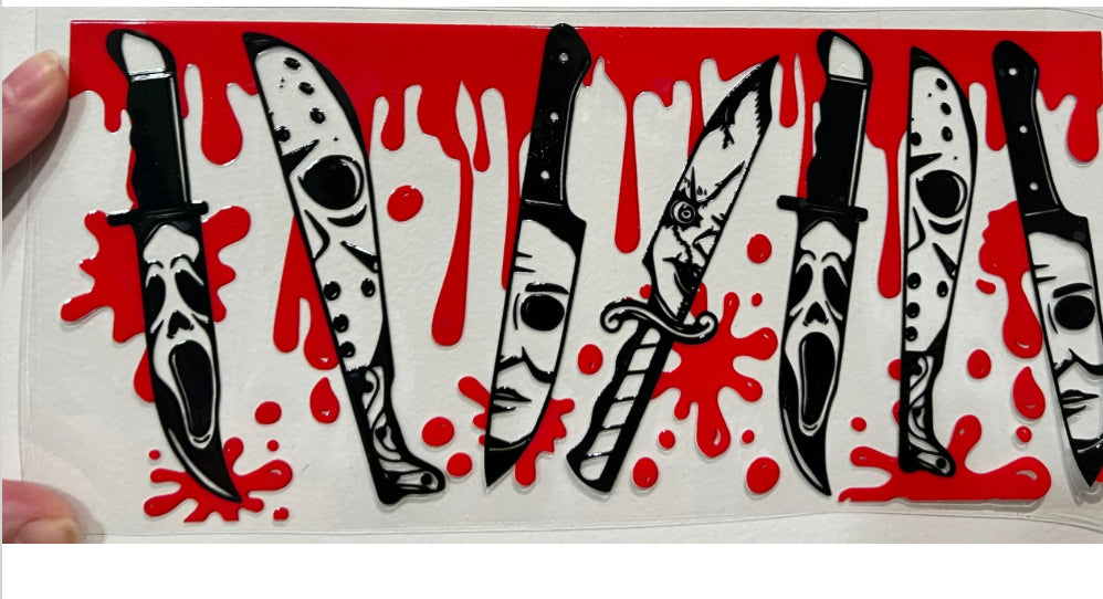 P2 Halloween Knives UV DTF Wrap