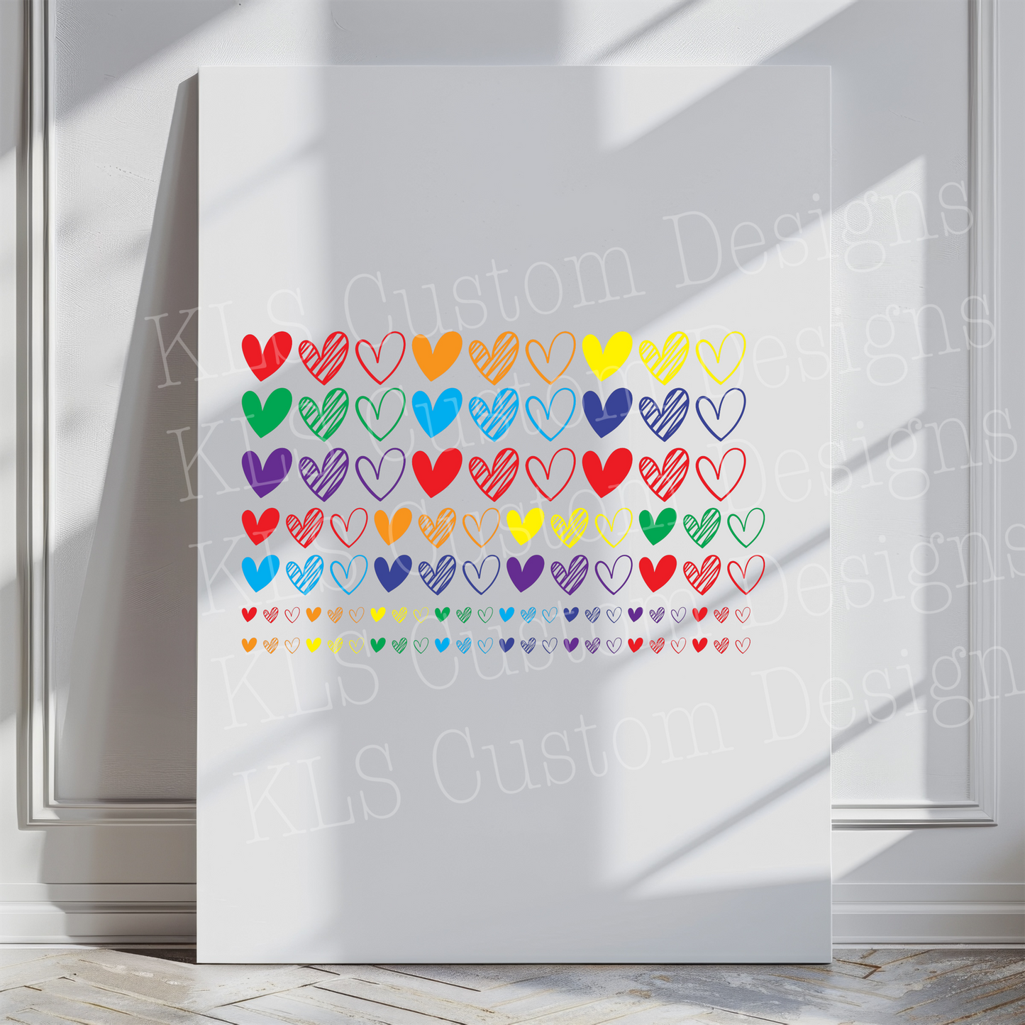 19P Doodle Hearts Clip Sheet - This sheet is intended to be cut up and placed using your own creative style. (Copy)
