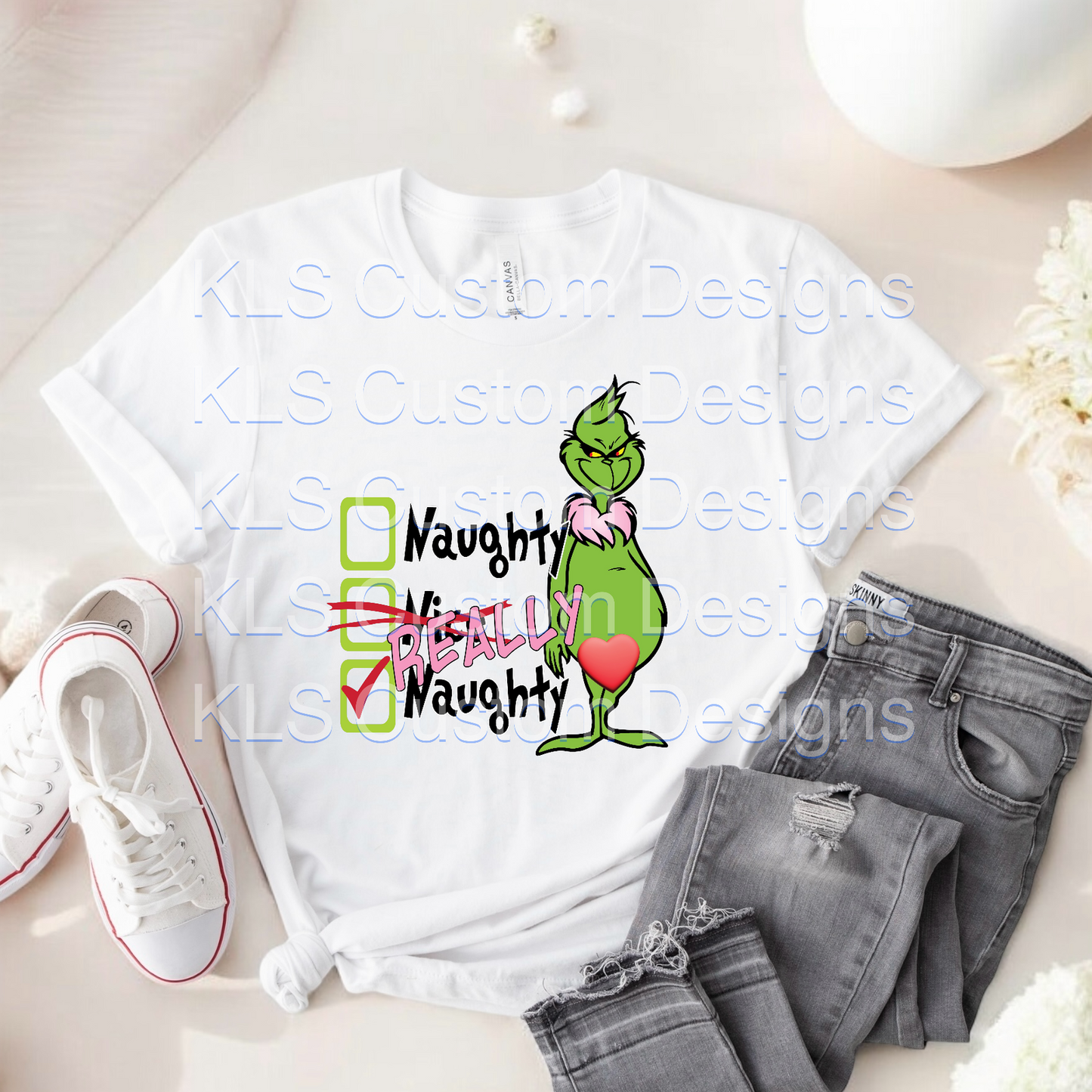 Naughty Or Nice Cupid Ready To Press DTF Print