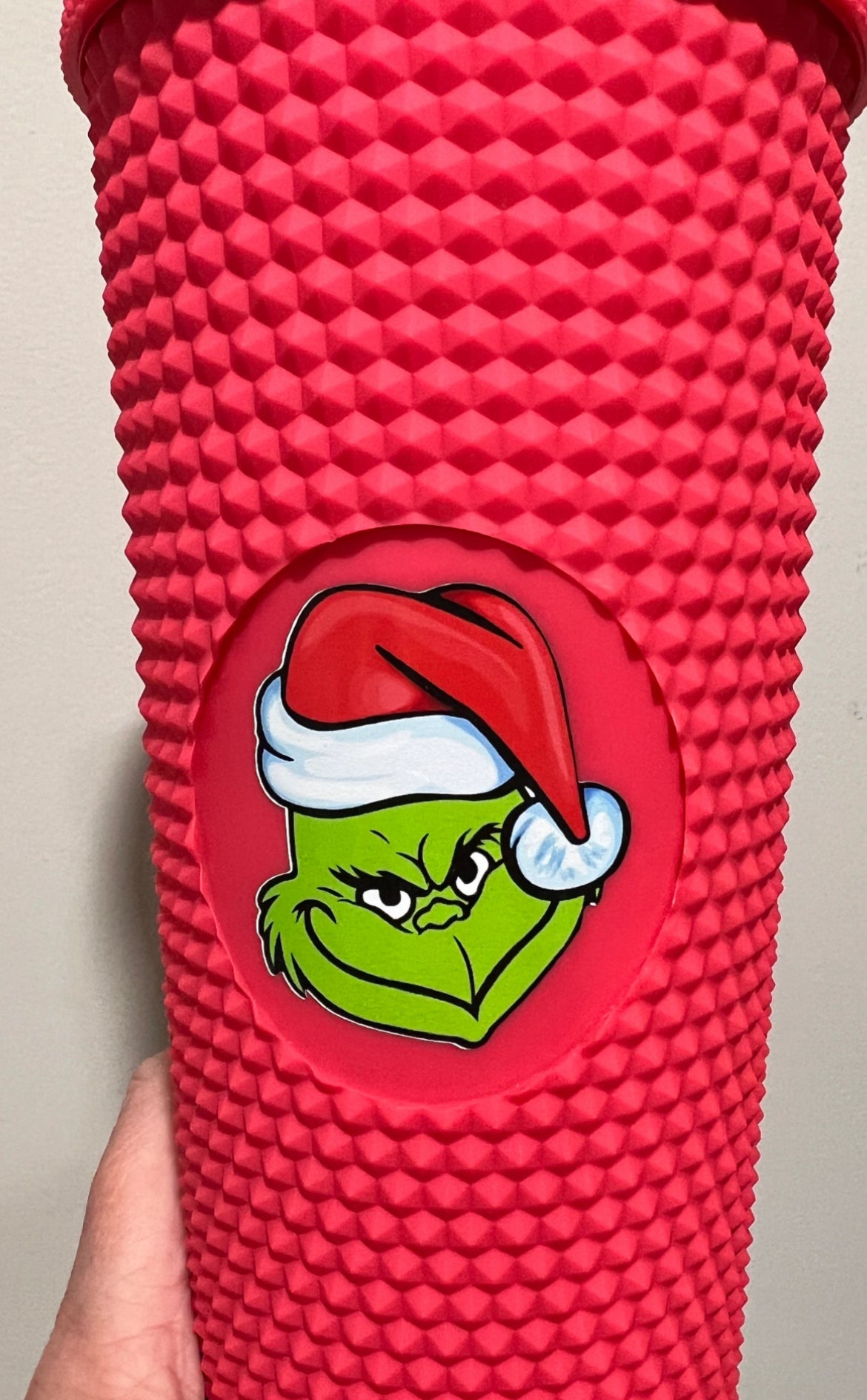 Mini Christmas Grouch Face 2” UV DTF Decal