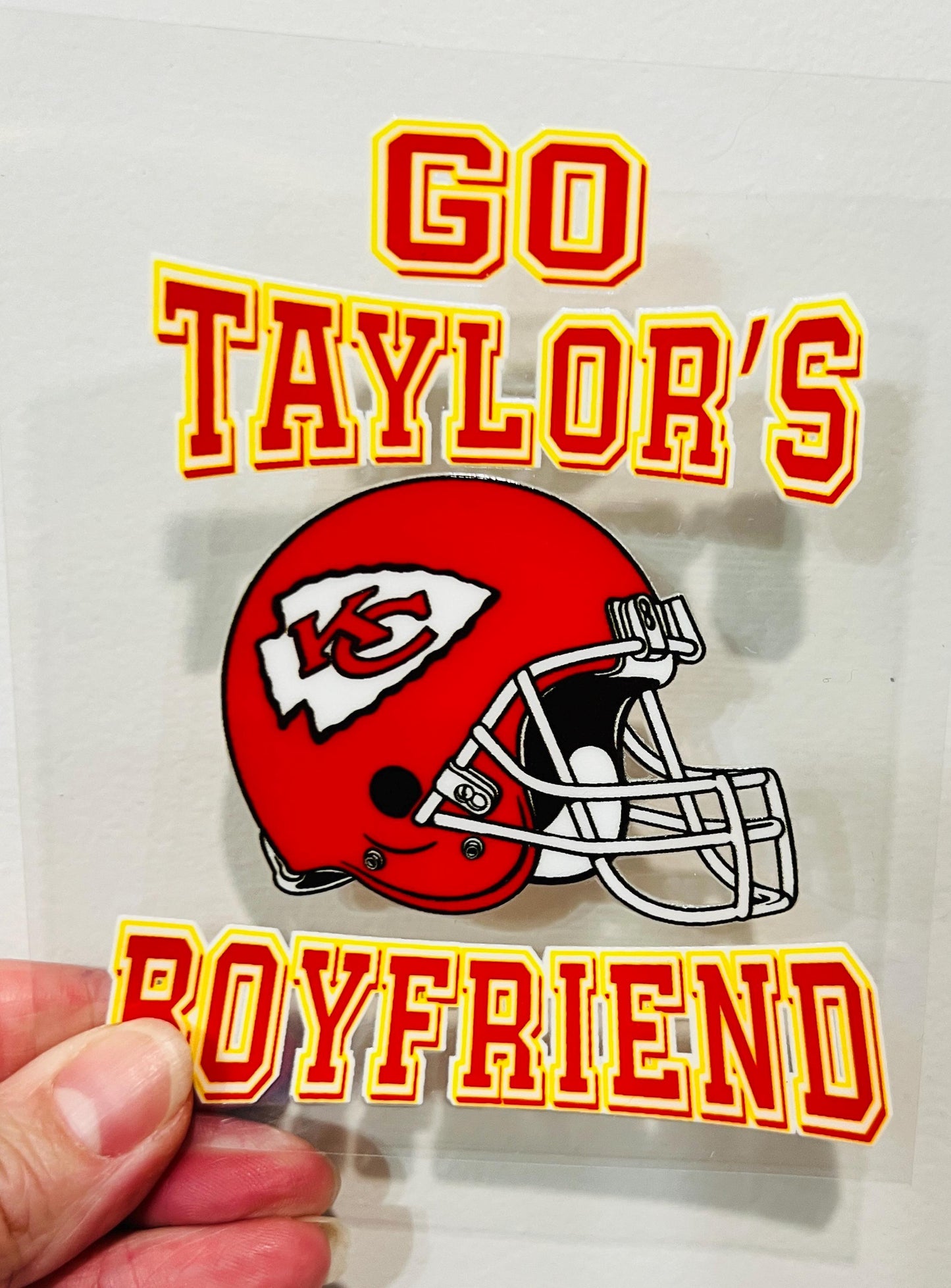 Taylor’s Boyfriend 4” Tall UV DTF Decal