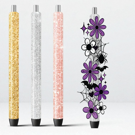 Spiderweb Floral UV DTF Pen Wrap