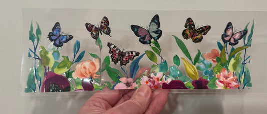 Y3 Watercolor Butterflies UV DTF Wrap