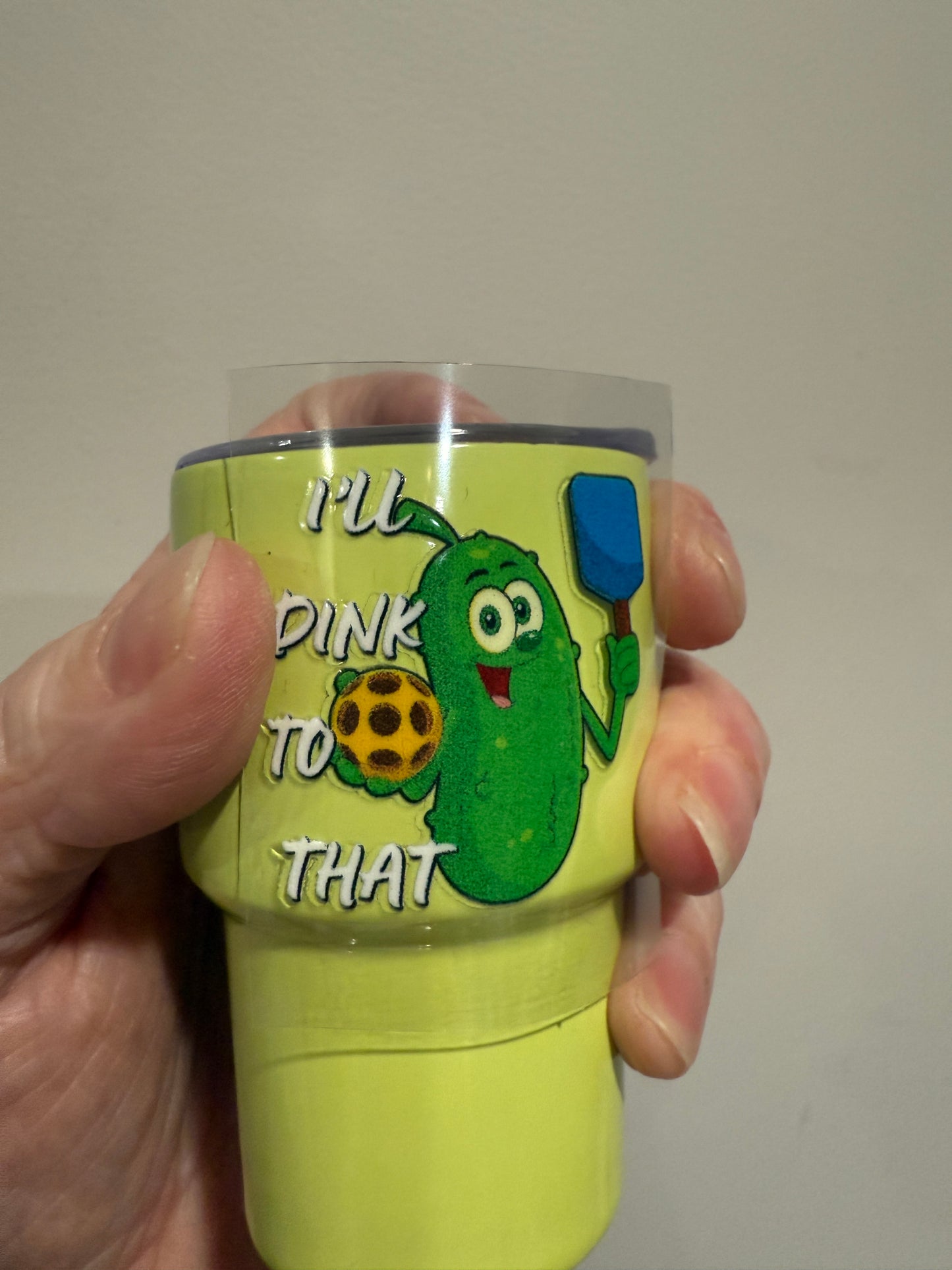 Pickleball Shot Glass UV DTF Decal