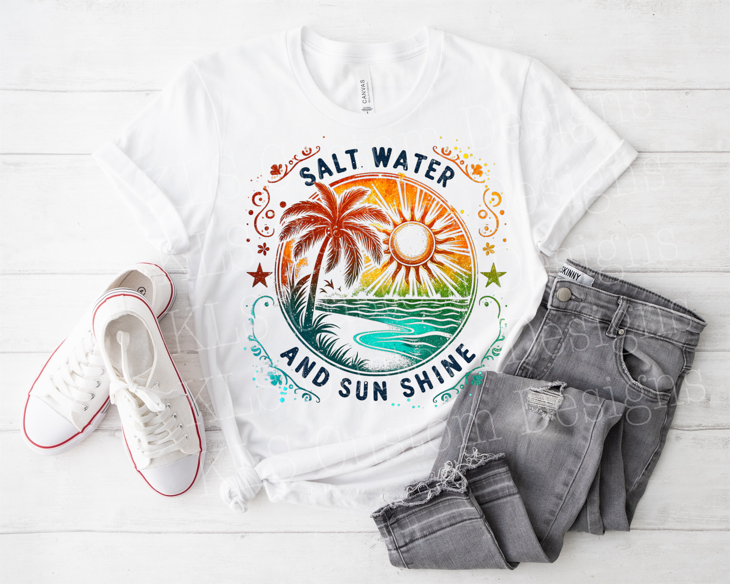 Salt Water And Sunshine Ready To Press DTF Print