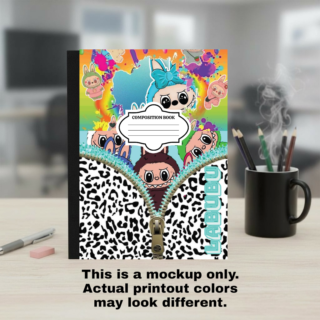 Composition Notebook Cover and Matching Back Permanent Vinyl