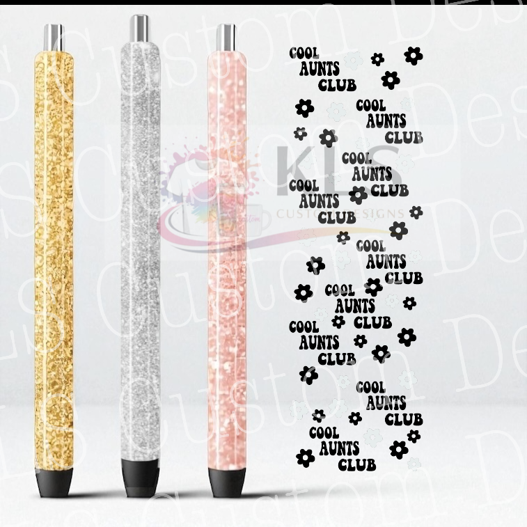 8R Cool Aunts Club UV DTF Pen Wrap