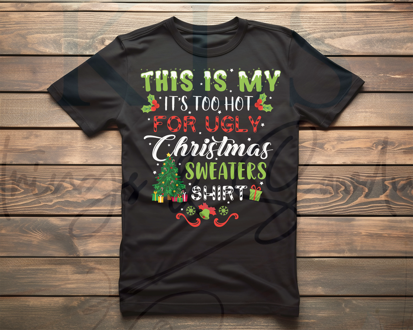 Ugly Christmas Sweater Christmas Ready To Press DTF Print