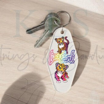 Keychain 90’s Tiger UV DTF Decal