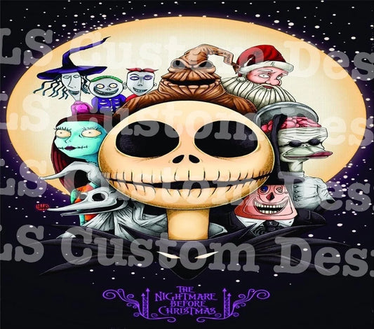 Scary Skeleton And Friends 20 Oz Skinny Permanent Vinyl