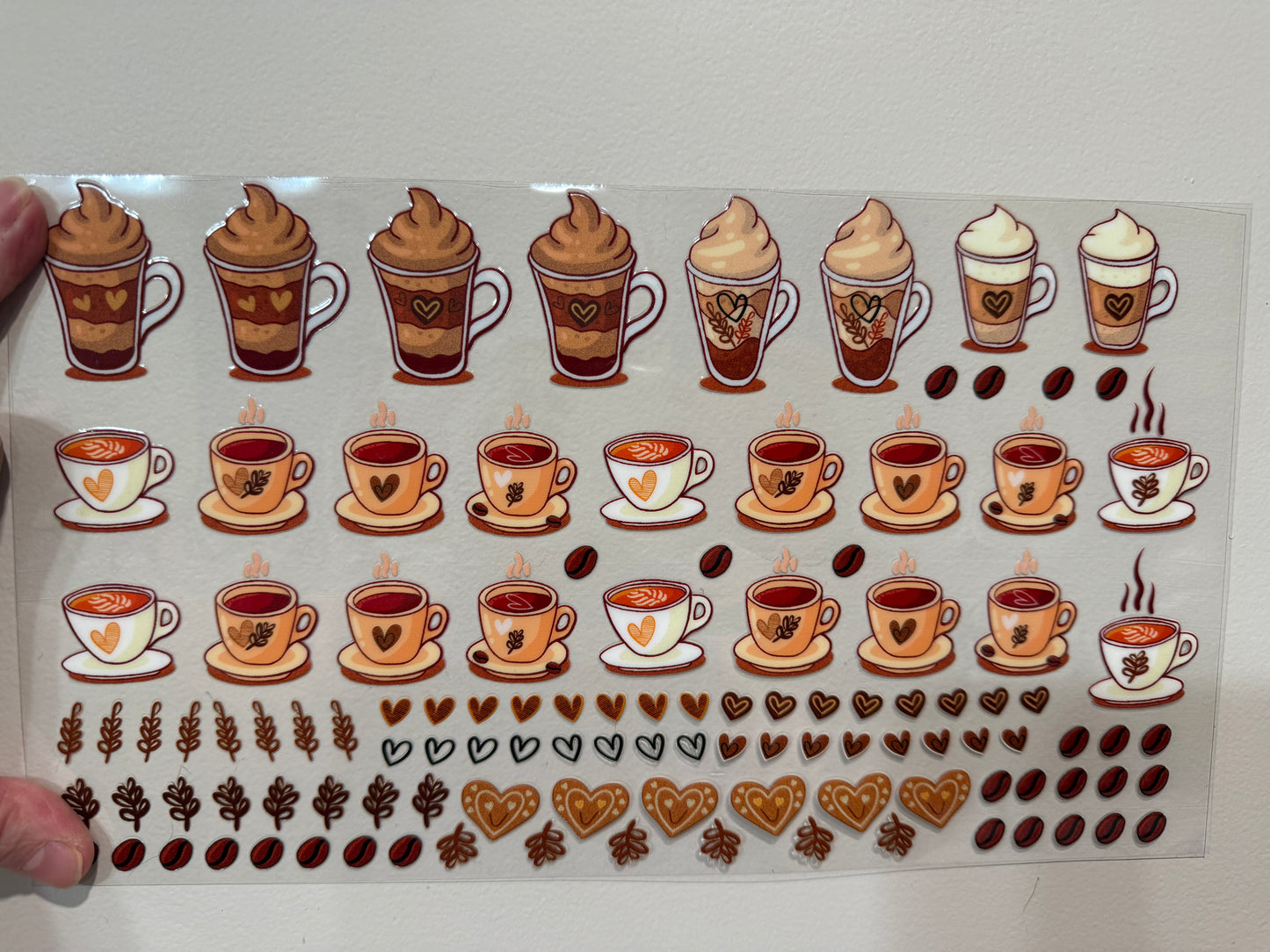 20Y All Things Coffee Clip Sheet - This sheet is intended to be cut up and placed using your own creative style.