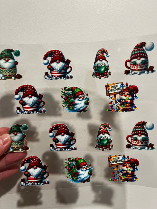 Small Christmas Gnome Clip Sheet - This sheet is intended to be cut up and placed using your own creative style.