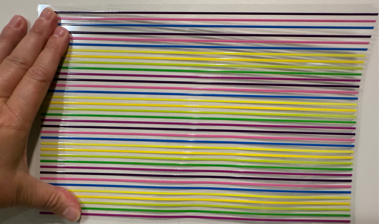 Colorful Stripes Clip Sheet UV DTF Wrap