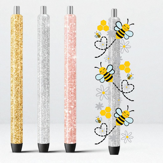 Happy Bees UV DTF Pen Wrap