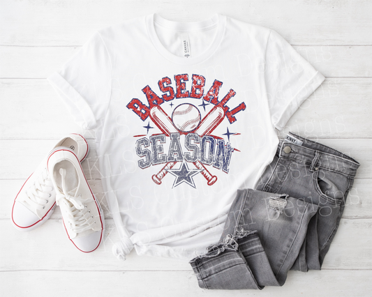 Baseball Season Ready To Press DTF Print