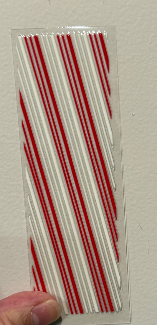 16P Peppermint Stripes UV DTF Pen Wrap