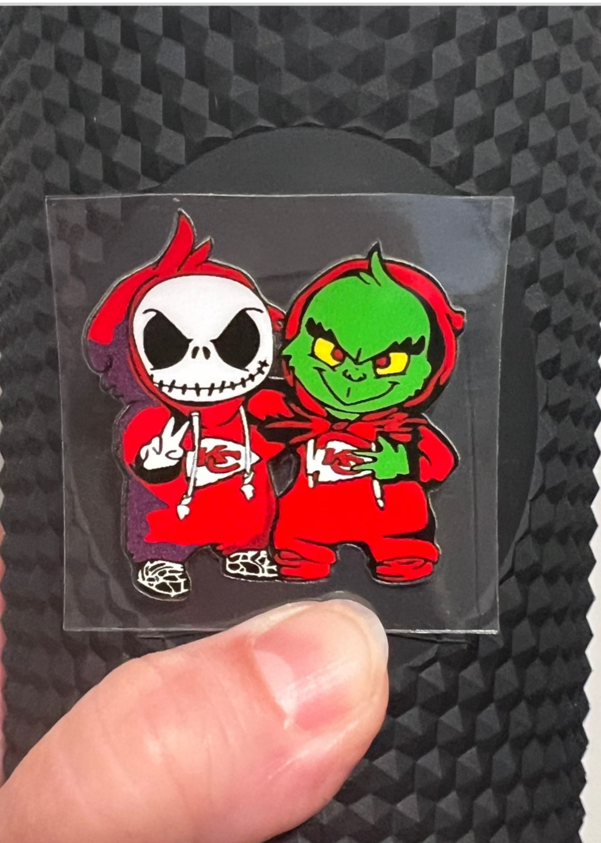 Mini Skeleton Football UV DTF Decal