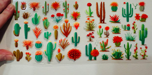 Y3 Assorted Cactus UV DTF Wrap