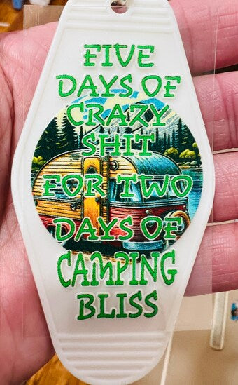 Keychain Camp Bliss UV DTF Decal