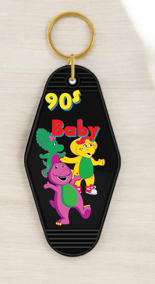 Keychain 90’s Baby Dinosaur UV DTF Decal