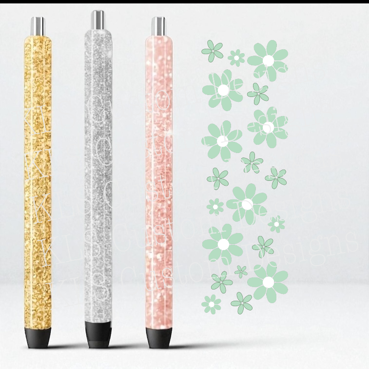 Summer Daisies UV DTF Pen Wrap