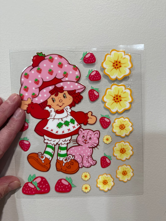 20 Strawberry Mini Clip Sheet - This sheet is intended to be cut up and placed using your own creative style.