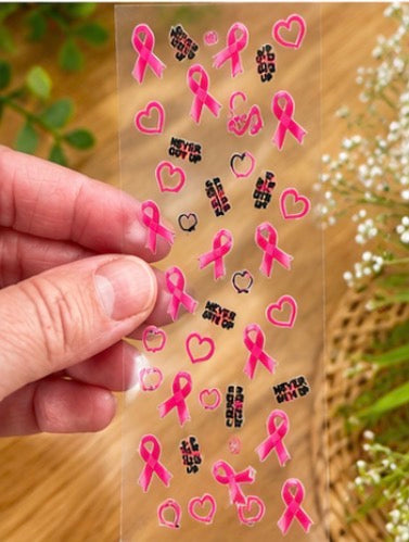 1R Never Give Up Cancer UV DTF Pen Wrap