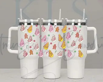 12B 40’OZ Christmas Tree Cakes UV DTF Wrap