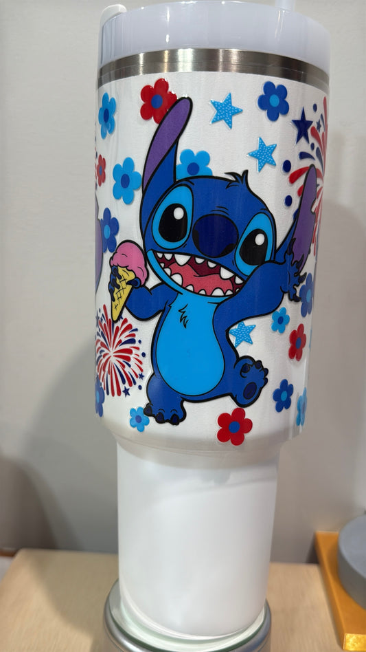 1B 40 OZ Alien Celebration UV DTF Wrap