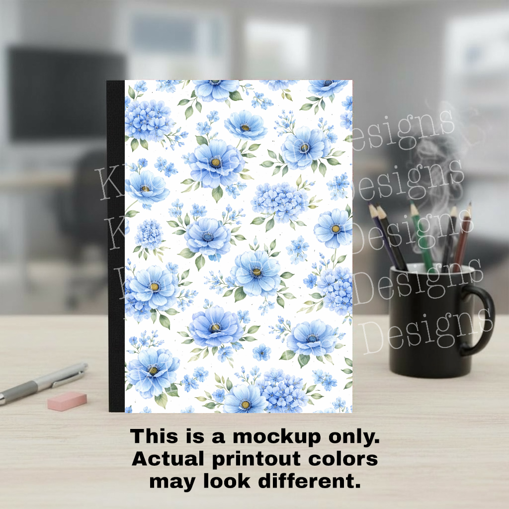 Composition Notebook Cover and Matching Back Permanent Vinyl