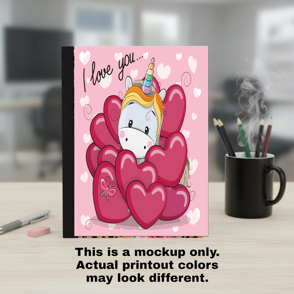 Composition Notebook Cover and Matching Back Permanent Vinyl