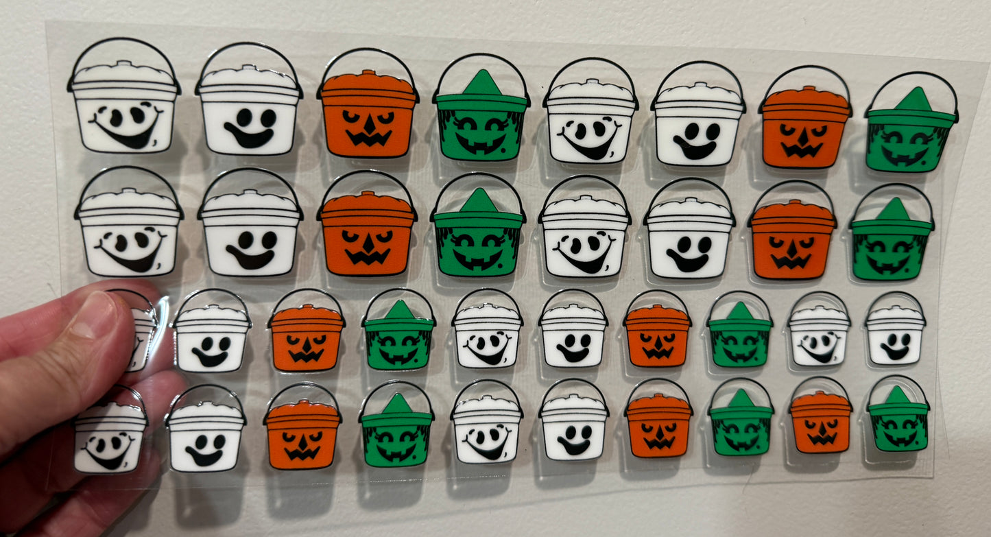 22Y Boo Buckets Clip Sheet - this sheet is intended to be cut up and placed using your own creative style.